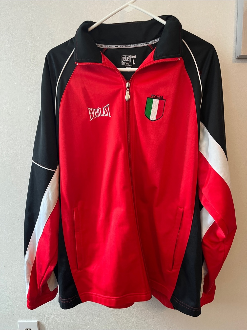 Everlast Red and Black Italia Track Jacket
